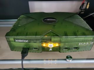 Xbox Modded Halo Edition Green Rare Soft Modded 250gb Hard Drive