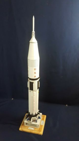 Nasa - Engineered Saturn 1b Rocket Segmented Paper Model Base High - Detail 29 " Rare