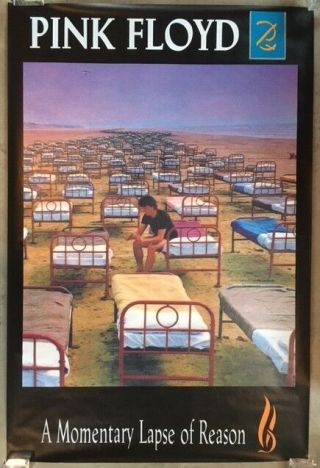 Rare Extra Large Pink Floyd Promo Poster - A Momentary Lapse Of Reason