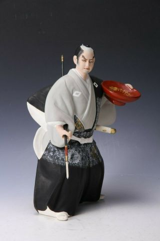 Japanese Hakata Clay Doll - Great Samurai Mori Tahei - Rare Type