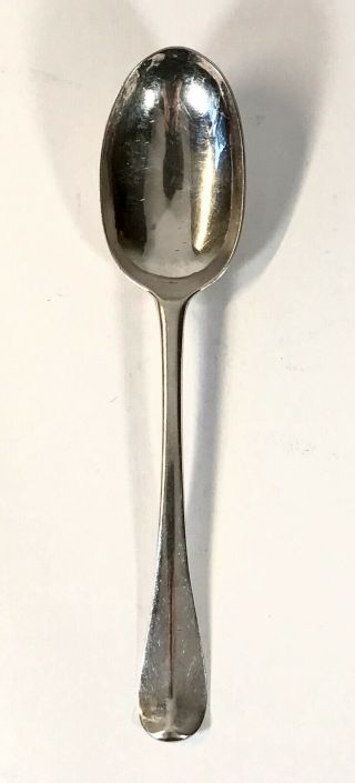 Rare Queen Anne Solid Silver Table Spoon London 1711 Rat Tail Britannia Standard 2
