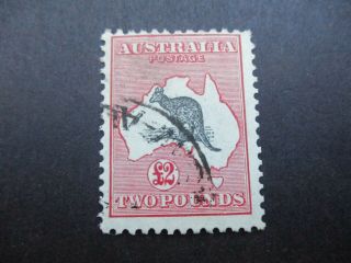 Kangaroo Stamps: £2 Pink C Of A Watermark - Rare (i208)