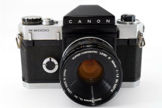 Rare [Excellent,  ] Canon Canonflex R2000 Film Camera w/R 50mm f/1.  8 From Japan 3