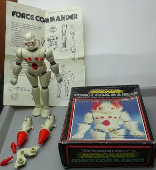Micronauts Force Commander Figure Mego 1977 With Accessories