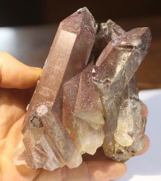 Large Quartz Crystal Group: Big Creek Mine,  Carbon County,  Wyoming - Very Rare