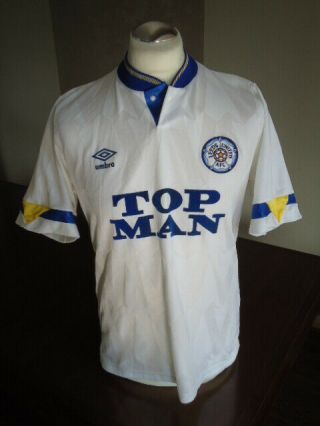 Leeds United 1990 Umbro Home Shirt Medium Adults Top Man Rare Vintage