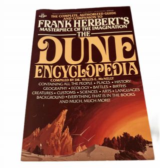 Frank Herbert’s The Dune Encyclopedia Berkley Trade Paperback - 1984 - Rare