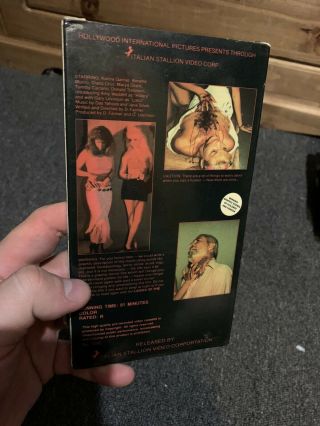 Cannibal Hookers VHS SOV Gore Rare Cult Horror B - Movie Slipcase 3