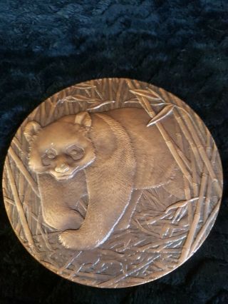 2001 China 20th Anniversary Panda Copper Medal 950 Grams Numbered Rare