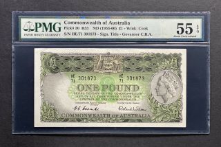 Australia 1 Pound & 5 Pounds PMG Graded Coombs - Wilson / Rare 2