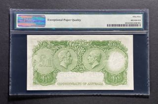 Australia 1 Pound & 5 Pounds PMG Graded Coombs - Wilson / Rare 3