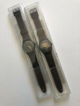 RARE swatch Watch Pair.  Limelight And Limelight 2 With Gemstones Christmas 1985 3
