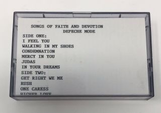 Depeche Mode “songs Of Faith And Devotion” Demo Emi Promo Cassette Tape Wlp Rare