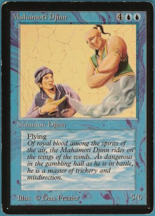 Mahamoti Djinn Beta Pld Blue Rare Magic The Gathering Card (id 108990) Abugames