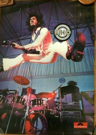 The Who Promo Poster 1970 Polydor Rare Pete Townshend Keith Moon