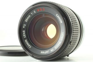 【exc,  4 Rare O Lens】 Canon Fd 35mm F/2 S.  S.  C Wide Angle Lens Ssc From Japan 1002