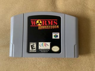 Worms: Armageddon (nintendo 64,  2000) Authentic Rare N64 Cartridge Only,