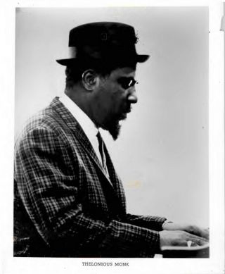 (87) Thelonious Monk Rare Orig 8x10 " Carnegie Hall B&w Publicity Photo Cca 1966