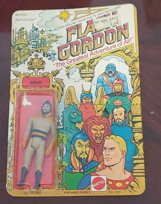 1979 Mattel Flash Gordon Ming Action Figure Unpunched