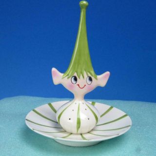 Rare 1959 Holt Howard Pixie Pixieware Lime Green Hors D 