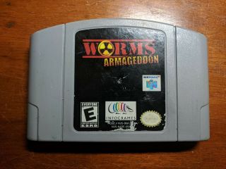 Worms: Armageddon (Nintendo 64,  2000) N64 Rare US Authentic Cart Only 2