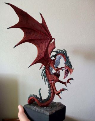 Rare Oop Confrontation Rackham Cynwall Titan Dragon - Masterfully Painted