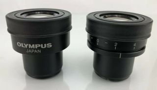 Olympus RARE WH12.  5x - H/16 BX AX IX Hi Eyepoint Microscope Eyepieces 12.  5x 3