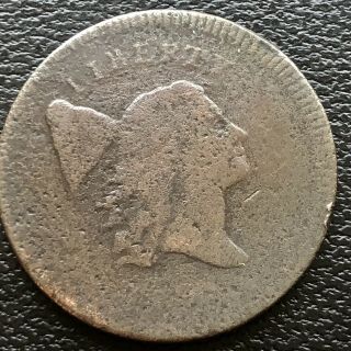 1795 Liberty Cap Half Cent 1/2 Flowing Hair Rare Early Date Better Grade 20680
