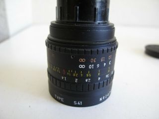 RARE black NASA Angenieux 25mm f1.  4 C - Mount Type S41 - 16mm or 4/3 Lens - NoRsrv 3