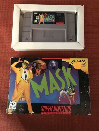 Nintendo Snes - The Mask - Open Boxed Rare