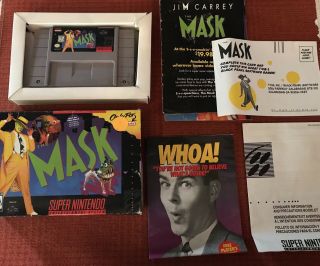 Nintendo SNES - The Mask - Open Boxed Rare 2