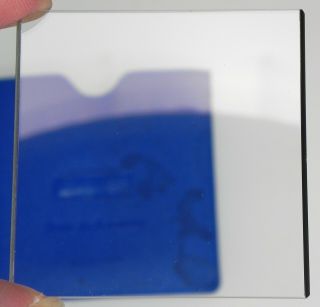 Rolleiflex Optical Flat - Glass for Flat Glass Back 2. .  Rare 3