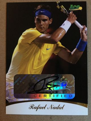 Rafael Nadal Auto Rare 2010 Ace Authentic Tennis Autograph Gold Card 14/19