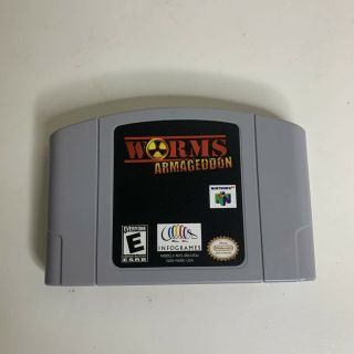Worms: Armageddon (nintendo 64,  2000) N64 Authentic Cart Only Rare Game