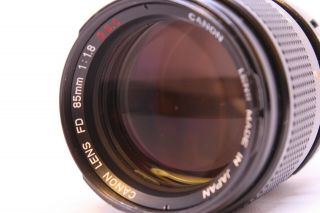【Rare Execellent＋＋＋ 】 Canon FD S.  S.  C 85mm f1.  8 From JAPAN 2