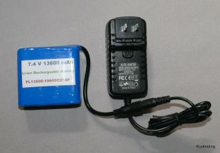 7.  4V High Capacity Li - Ion Pack W/Charger & Rare Connecting Cord To Leica DMR l 3