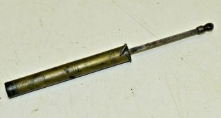L198 Antique Rare Revolutionary War Era Brass Gun Powder Measure Tool Gauge
