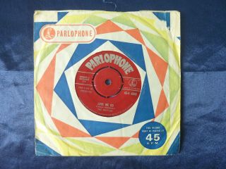 The Beatles - " Love Me Do " Uk Rare 1st Press Red Label 7 " 45 - R 4949 1962 1n - 1n