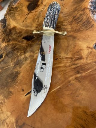 Rare Case Xx Bowie Dale Earnhardt Stag Handle Nascar Knife Look