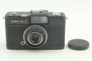 [rare Near Mint] Olympus Pen S Black Half Frame 35mm Film Camera From Japan
