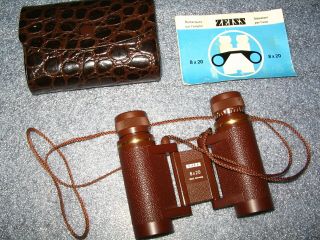 Carl Zeiss 8x20 binoculars - rare brown type 2