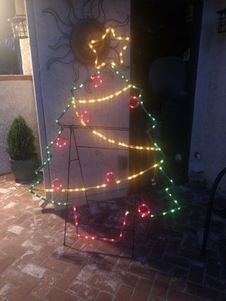 Rare Mr Christmas Lighted Sculpture Christmas Tree.  73 Inches Tall