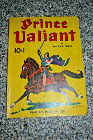 Rare Prince Valiant Golden Age Comic Hal Foster Feature Book No 26 Harry Lucey
