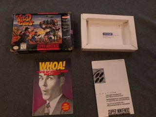 Wild Guns Box Only W Inserts - Nintendo - Snes - Authentic - Rare.