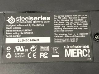 SteelSeries Merc Stealth Gaming Keyboard KUH0702 rarely 3