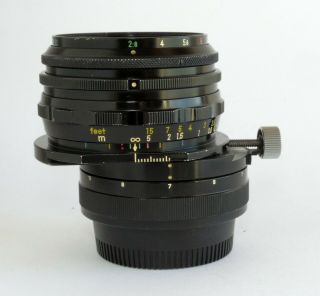 Rare Nikon F Nippon Kogaku Pc - Nikkor 35mm F2.  8 Wide Angle Shift Lens.  Exc,
