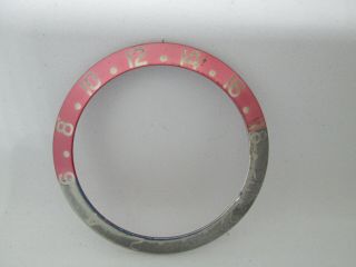 RARE FADED ROLEX BEZEL INSERT RED AND BLUE FOR MODEL 1675 (RED BACK) 3
