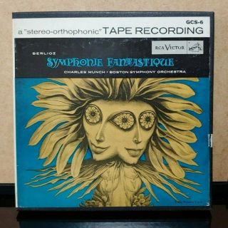 2 - Track Reel Tape Rca Victor Berlioz Fantastique Munch Boston Symphony Rare