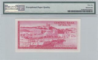 1967 CENTRAL BANK OF MALTA 10 SHILLINGS RARE 