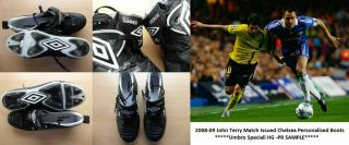 2008 - 09 John Terry Match Issued Chelsea Personalised Umbro Boots - Rare (10210)